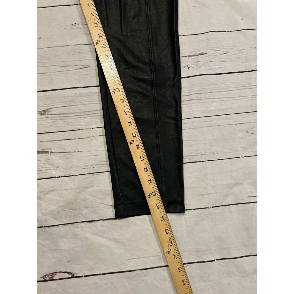 BCBGMaxazria Revolve Faux Leather Legging Black Size Large 34 inch Streetwear - Picture 5 of 6